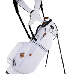 Sun Mountain 2023 Sonnenalp Mid-Stripe Dual Strap Stand Bag -CLUBS Sales Store N230133 white