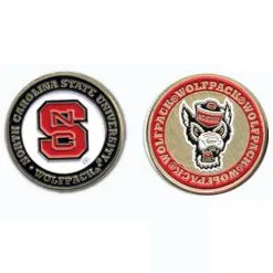 J&M NCAA Double Sided Collegiate Golf Ball Marker Coins -CLUBS Sales Store NC State