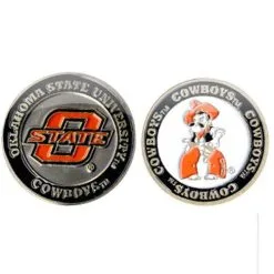 J&M NCAA Double Sided Collegiate Golf Ball Marker Coins -CLUBS Sales Store Oklahoma State