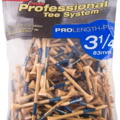J And M Pride Professional Tee System ProLength Golf Tees 35 J And M Pride Professional Tee System ProLength Golf Tees -CLUBS Sales Store PTS ProLength Natural Wood Blue 3.25 135ct