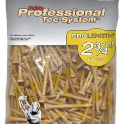 J And M Pride Professional Tee System ProLength Golf Tees 29 J And M Pride Professional Tee System ProLength Golf Tees -CLUBS Sales Store PTS ProLength Natural Yellow 2.75 175
