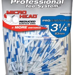 J And M Pride Professional Tee System ProLength Golf Tees 36 J And M Pride Professional Tee System ProLength Golf Tees -CLUBS Sales Store PTS ProLength White Blue 3.25 135ct Micro Head