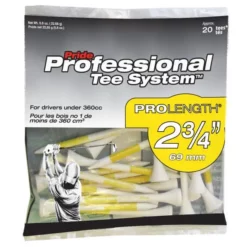 J And M Pride Professional Tee System ProLength Golf Tees 25 J And M Pride Professional Tee System ProLength Golf Tees -CLUBS Sales Store PTS ProLength Yellow 20