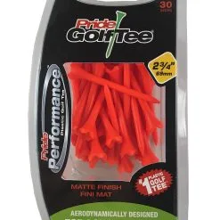 J&M Pride Performance Matte Finish Golf Tees -CLUBS Sales Store Pride Performance Matte 234 Orange 30ct 87990