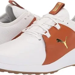 Cobra Golf Puma Ignite Fasten8 Crafted Laced Golf Shoes -CLUBS Sales Store PumaFasten8Crafted WhiteLeatherBrown6