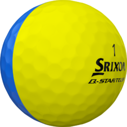 Cleveland Golf Srixon Q-Star Tour Divide Golf Balls - Dozen -CLUBS Sales Store Q StarDivideBlueYellowBall1