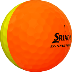 Cleveland Golf Srixon Q-Star Tour Divide Golf Balls - Dozen -CLUBS Sales Store Q StarDivideOrangeYellowBall1