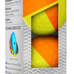 Cleveland Golf Srixon Q-Star Tour Divide Golf Balls - Dozen -CLUBS Sales Store Q StarDivideOrangeYellowSleeve