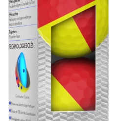 Cleveland Golf Srixon Q-Star Tour Divide Golf Balls - Dozen -CLUBS Sales Store Q StarDivideRedYellowSleeve