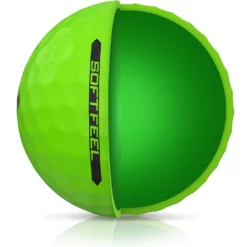 Cleveland Golf Srixon Soft Feel Brite Matte Color Golf Balls -CLUBS Sales Store SOFTFEEL13 BRITEGREEN QUARTERVIEW Reflection