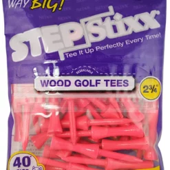 CaddiesShack STEPStixx Golf Tees - 2.75" -CLUBS Sales Store STEPStixx 2.75 Pink