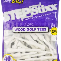 CaddiesShack STEPStixx Golf Tees - 2.75" -CLUBS Sales Store STEPStixx 2.75 White