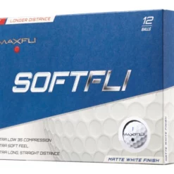 Golf Works Maxfli SoftFli Matte Finsih Golf Balls -CLUBS Sales Store SoftFli Matte White Box