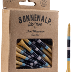 Sun Mountain Sonnenalp Mid-Stripe Golf Tees -CLUBS Sales Store Sonnenalp TeesNavy