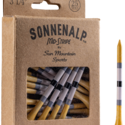 Sun Mountain Sonnenalp Mid-Stripe Golf Tees -CLUBS Sales Store Sonnenalp TeesWhite