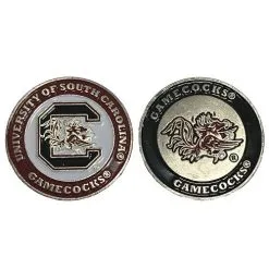 J&M NCAA Double Sided Collegiate Golf Ball Marker Coins -CLUBS Sales Store South Carolina