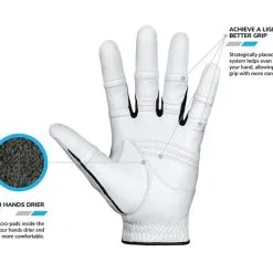 Bionic Golf Men's StableGrip 2.0 Glove - Gray 6 Bionic Golf Men's StableGrip 2.0 Glove - Gray -CLUBS Sales Store StableGrip2.0White2