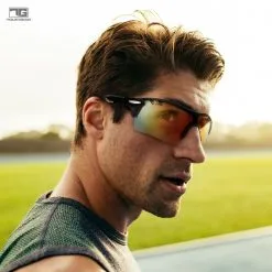 Hireko Tour Gear Gloss Black Interchangeable Sunglasses (with 5 Lense) -CLUBS Sales Store SunlgassesInterchangableLens 5