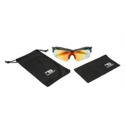 Hireko Tour Gear Gloss Black Interchangeable Sunglasses (with 5 Lense) -CLUBS Sales Store SunlgassesInterchangableLens 9