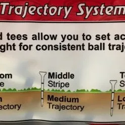 ProActive Sports Premium Hardwood Trajectory System Golf Tees -CLUBS Sales Store TE314TS80 2