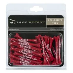 WinCraft Team Effort Collegiate Golf Tees 40 Pack -CLUBS Sales Store Tees Oklahoma