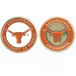 J&M NCAA Double Sided Collegiate Golf Ball Marker Coins -CLUBS Sales Store Texas