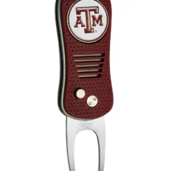 Team Golf Retractable Switchblade Switchfix Divot Tool Ball Marker - NCAA -CLUBS Sales Store TexasAM Aggies Switchfix 44448 152
