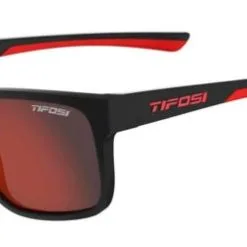 Tifosi Optics Swick Sunglasses -CLUBS Sales Store TifosiSwick SatinBlackCrimsonSmokeRedLens1