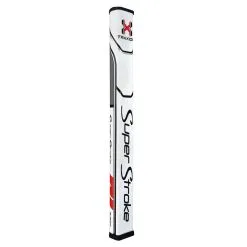 Hireko SuperStroke Traxion Flatso Putter Grips -CLUBS Sales Store TraxionFlatsoWhiteGrayRed