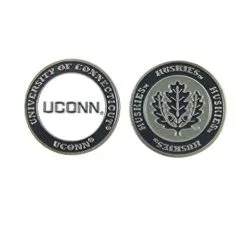 J&M NCAA Double Sided Collegiate Golf Ball Marker Coins -CLUBS Sales Store Uconn1