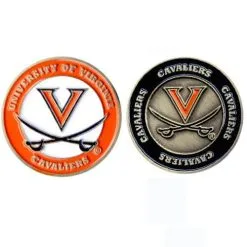 J&M NCAA Double Sided Collegiate Golf Ball Marker Coins -CLUBS Sales Store Virginia