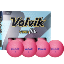 Volvik Vivid Lite Matte Finish Golf Balls - Sale! -CLUBS Sales Store Vivid Lite Pink