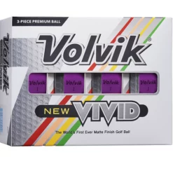 Volvik Vivid Matte Finish Golf Balls - Dozen -CLUBS Sales Store Vivid P