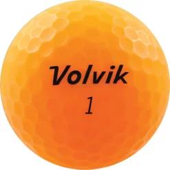 Volvik Vivid Matte Finish Golf Balls - Dozen -CLUBS Sales Store Vivid Sherbert Orange