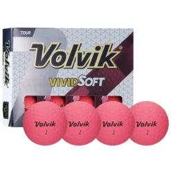 Volvik Vivid Soft Matte Urethane Golf Balls -CLUBS Sales Store Vivid Soft Pink