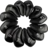 HNM Golf Volf Golf Black Synthetic Leather Iron Covers Set