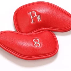 HNM Golf Volf Golf Red Synthetic Leather Iron Covers Set -CLUBS Sales Store VolfGolfHeadcover RedLeatherIrons2