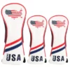 HNM Golf Volf Golf Red White Blue Leather USA Headcovers