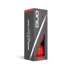 Wilson Staff Duo Soft 2.5 Golf Balls -CLUBS Sales Store WG2006106 6 Duo Soft Red Ball 3Ball Sleeve