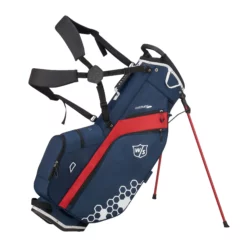 Wilson Staff Golf Feather Lite FL Stand Carry Bags -CLUBS Sales Store WGB5705NA WS FEATHER NARDWH bag with strap and open stand