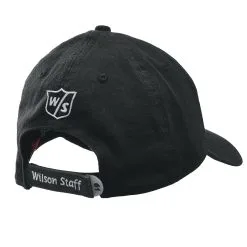 Wilson Staff Relaxed Golf Cap - Assorted Colors -CLUBS Sales Store WGH5900BL WS Tour Relaxed Cap Black Back