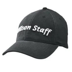 Wilson Staff Relaxed Golf Cap - Assorted Colors -CLUBS Sales Store WGH5900BL WS Tour Relaxed Cap Black Front 1