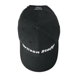 Wilson Staff Relaxed Golf Cap - Assorted Colors -CLUBS Sales Store WGH5900BL WS Tour Relaxed Cap Black Top