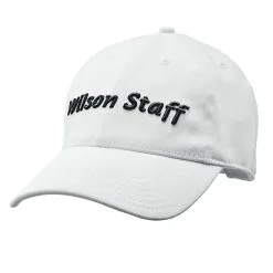 Wilson Staff Relaxed Golf Cap - Assorted Colors -CLUBS Sales Store WGH5900WH WS Tour Relaxed Cap White Front 1