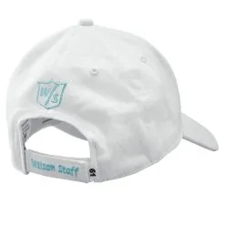 Wilson Staff Relaxed Ladies Golf Cap -CLUBS Sales Store WGH591000MIX WS Tour Relaxed Cap Womens WhiteTeal Back