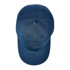 Wilson Staff One Touch Golf Hats -CLUBS Sales Store WGH5940BU WS One Touch Denim Blue Top