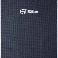 Wilson Staff Microfiber Trifold Golf Towel 16" X 21" Black -CLUBS Sales Store WIlsonTriFoldTowelBlack 2
