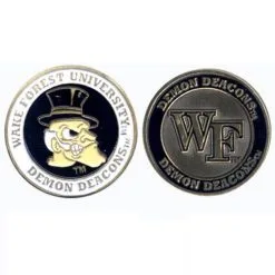J&M NCAA Double Sided Collegiate Golf Ball Marker Coins -CLUBS Sales Store Wake Forest