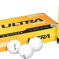 CaddiesShack Wilson Ultra 500 Golf Balls 15 Pack -CLUBS Sales Store Wilson Ultra 500 Distance White Golf Balls