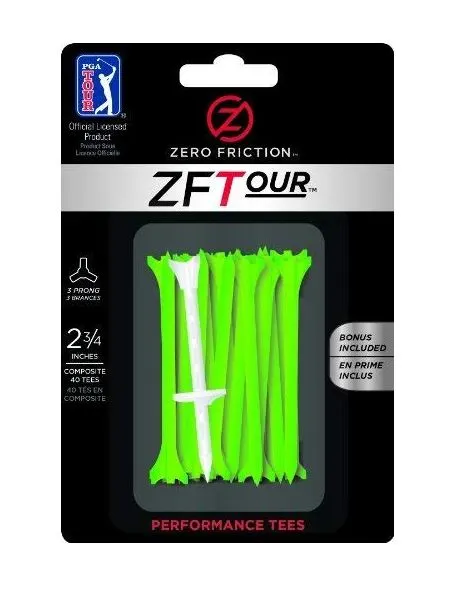 CaddiesShack Zero Friction Golf Tees - Green (2.75" X 40) 1 CaddiesShack Zero Friction Golf Tees - Green (2.75" X 40)